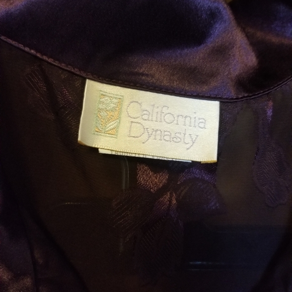 Sheer floral & satin sleep set, vintage - Picture 4 of 5